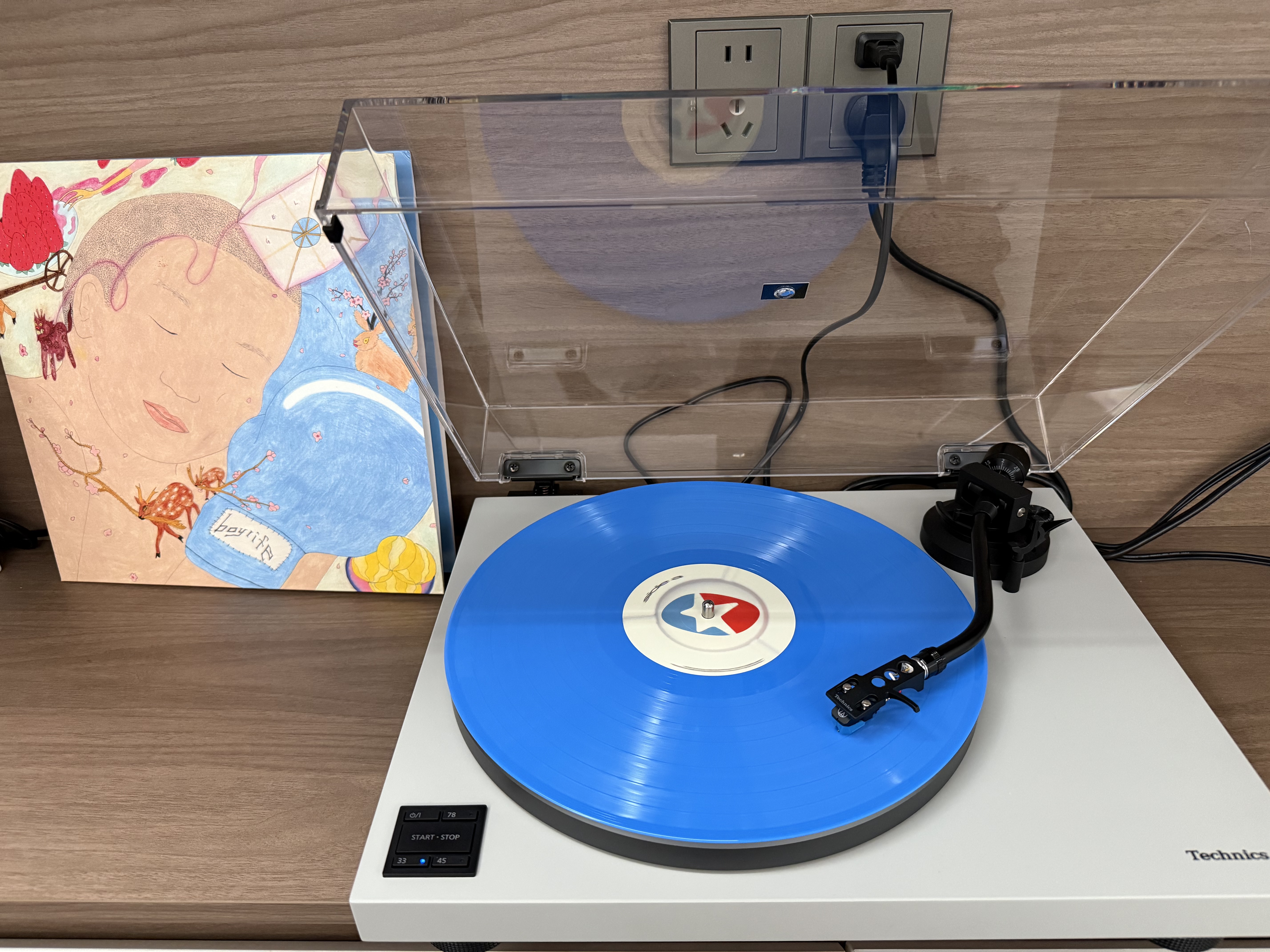 Technics【12期免息】松下40C/40CBT黑胶唱片机唱盘机内置唱放附带唱头蓝牙/非蓝牙版本专业音频家用发烧级 灰色-非蓝牙版/有线 官方标配 实拍图