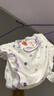 贝瑞加（Babyprints）宝宝内裤4条装女童平角短裤小女孩纯棉面包裤柔软打底裤 紫兔100 实拍图