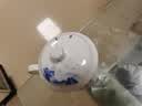 盛天下景德镇陶瓷茶杯带盖骨瓷杯青花水杯办公杯礼品杯会议杯子定制 依山傍水 500ml 1个 实拍图