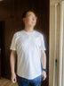 布先生春夏季短袖T恤男士纯棉小白T纯色内搭打底衫 白色 XL(180) 实拍图