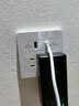 公牛（BULL）开关插座 G12系列五孔插座带USB+Type-C 30w快充G12E537 象牙白 实拍图
