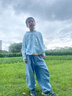 牧萌儿童防晒衣男女童防晒服夏季冰丝凉感宝宝防晒外套披肩 北极熊 XL 实拍图
