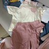 嘟嘟家宝宝套装夏季男童短袖长裤两件套女童防蚊裤夏款儿童装 粉色 100 实拍图