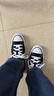 匡威（Converse）All Star夏季经典帆布男女低帮休闲运动鞋黑色101001 101001/黑色 40 实拍图