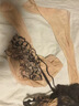 绫天生丝滑绫lingerie「春涩」8D山茶花刺绣蕾丝高腰一体吊带袜性感黑丝袜女 Sand砂色 1双 均码 「155cm~178cm」 实拍图