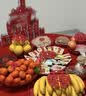 蜗佳购会议桌布金丝绒桌布红色绒布料开工大吉结婚展会活动长方形条桌台 大红色金丝绒桌布2*3m1张 实拍图