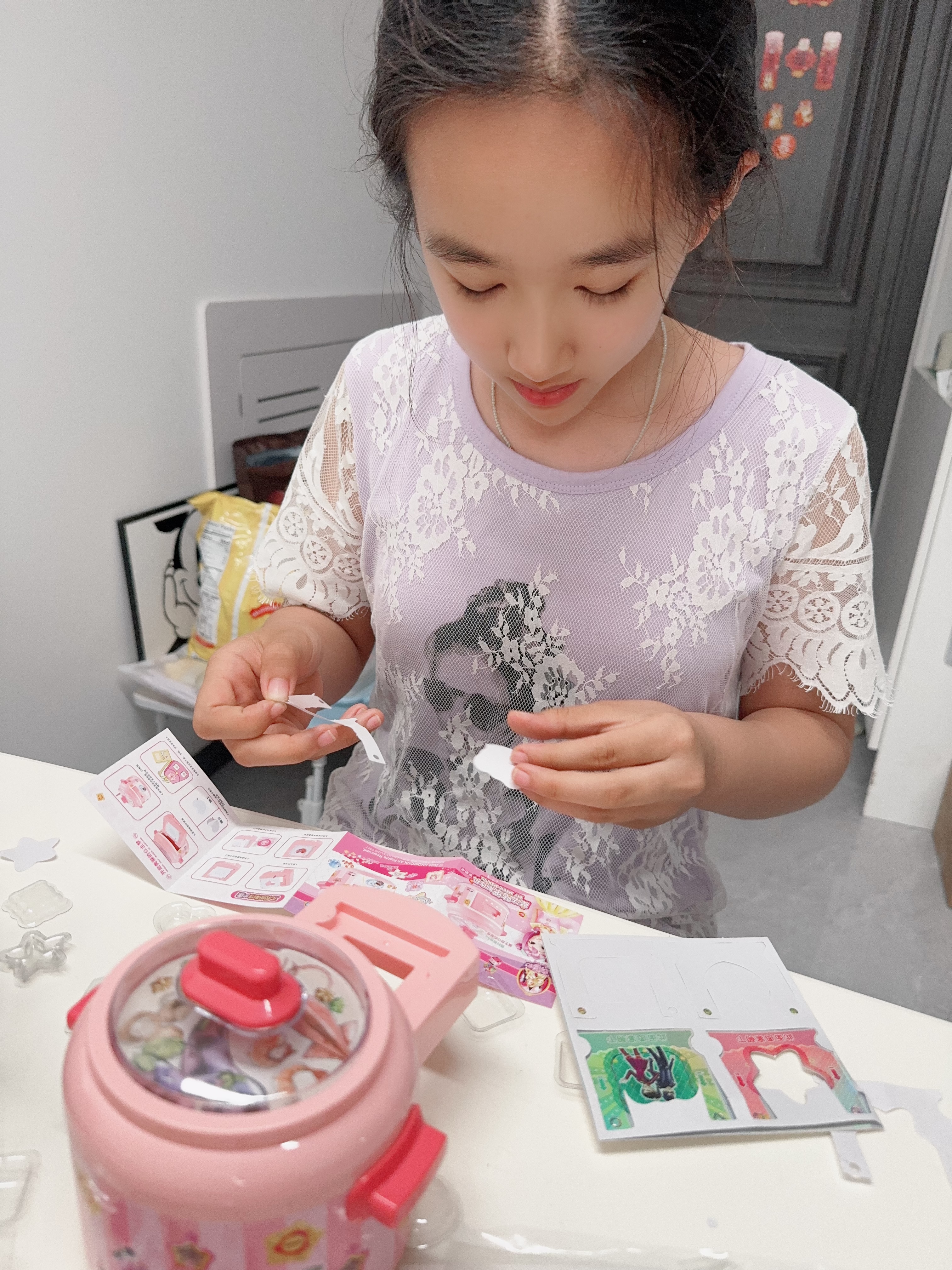 尚美贝贝儿童魔法3d贴纸机手工diy立体贴画仿真创意玩具女孩3-6岁生日礼物 实拍图