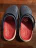 卡骆驰（CROCS）舒乐洞洞鞋沙滩鞋男鞋包头女鞋拖鞋|209964 深蓝色-410 41 /42(260mm) 实拍图