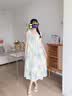 寻棉人睡裙女款夏季吊带胸垫棉绸背心无袖夏天女士晕染睡衣女款2026新款 实拍图