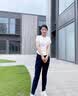2025夏季纯棉宽松短袖t恤女士正肩重磅短袖上衣简约纯色打底衫 200G纯棉圆短T白色 L 实拍图
