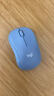 罗技（Logitech）M221 轻音鼠标 无线鼠标 办公鼠标 对称鼠标 带无线微型接收器 雾霭蓝 实拍图
