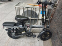 普莱德新国标折叠电动自行车 超长续航电动车 铝合金代驾车 锂电池助力男女通用成人电瓶车 代步电单车 旗舰版-黑色-12减震-进囗级电芯-纯电续航约80km 实拍图