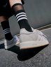 adidas「面包鞋」GRAND COURT BASE 00s休闲低帮板鞋男女阿迪达斯 浅灰/白色/树脂黄   41 实拍图