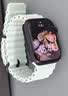 W&P新款适用苹果手表表带apple watch ultra3/2海洋硅胶双扣回环表带iwatch S11/10/9/8/SE 白色45 实拍图
