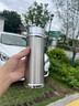 言易毕业礼物送老师 高档银杯子999足银内胆银水杯茶杯银保温杯男女士 银色【999足银内胆+检测证书】 实拍图