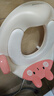 世纪宝贝（babyhood）儿童马桶圈男女宝宝坐便器马桶辅助便圈PVC软坐垫 小兔子 甜橙粉 实拍图