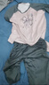 睡衣女款夏天短袖七分裤夏季带胸垫韩版休闲少女士家居服套装 605【固定胸垫】 L （100-120斤） 实拍图