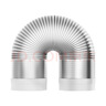 潜水艇（Submarine）纯铝烟管抽油烟机排风管厨房烟道管加厚铝管子卫生间通风管道配件 【180纯铝管】180mm内径*3米 实拍图