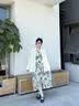 茵曼女装吊带碎花印花连衣裙春夏季海边度假风长裙子 石榴黄 S 实拍图