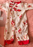 优奇婴儿衣服连体衣新生儿满月白天哈衣宝宝周岁春秋纯棉衣服外出 实拍图