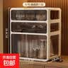 京东物流 茶包收纳盒桌面防尘茶具整理盒咖啡杯水杯收纳置物架 大号【3层】2中格1大格 实拍图
