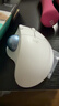 罗技（Logitech）ERGO M575 S 人体工学鼠标 轨迹球鼠标 无线蓝牙双模 办公鼠标 带无线2.4G接收器 珍珠白 实拍图
