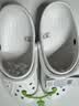卡骆驰（CROCS）贝雅卡骆班洞洞鞋|205089 白/深蓝-126   41 /42(260mm)   实拍图