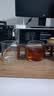 忆壶茶（YIHUTEA）小茶杯玻璃喝水杯功夫茶具泡茶杯子玻璃杯男女办公室水杯主人茶碗 【升级把手】木把杯100ml 2只 实拍图