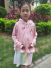牧萌儿童防晒衣男女童防晒服夏季冰丝凉感宝宝防晒外套披肩 水蜜桃 XL 实拍图
