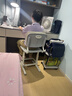 育才儿童学习椅子中小学生写字椅写作业可升降调节家用书桌椅靠背座椅 云感款升降40-52cm+脚踏 灰色科技皮 实拍图