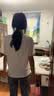 班尼路（Baleno）白色正肩短袖T恤女2026春秋季新款宽松纯棉打底衫女装内搭上衣服 实拍图