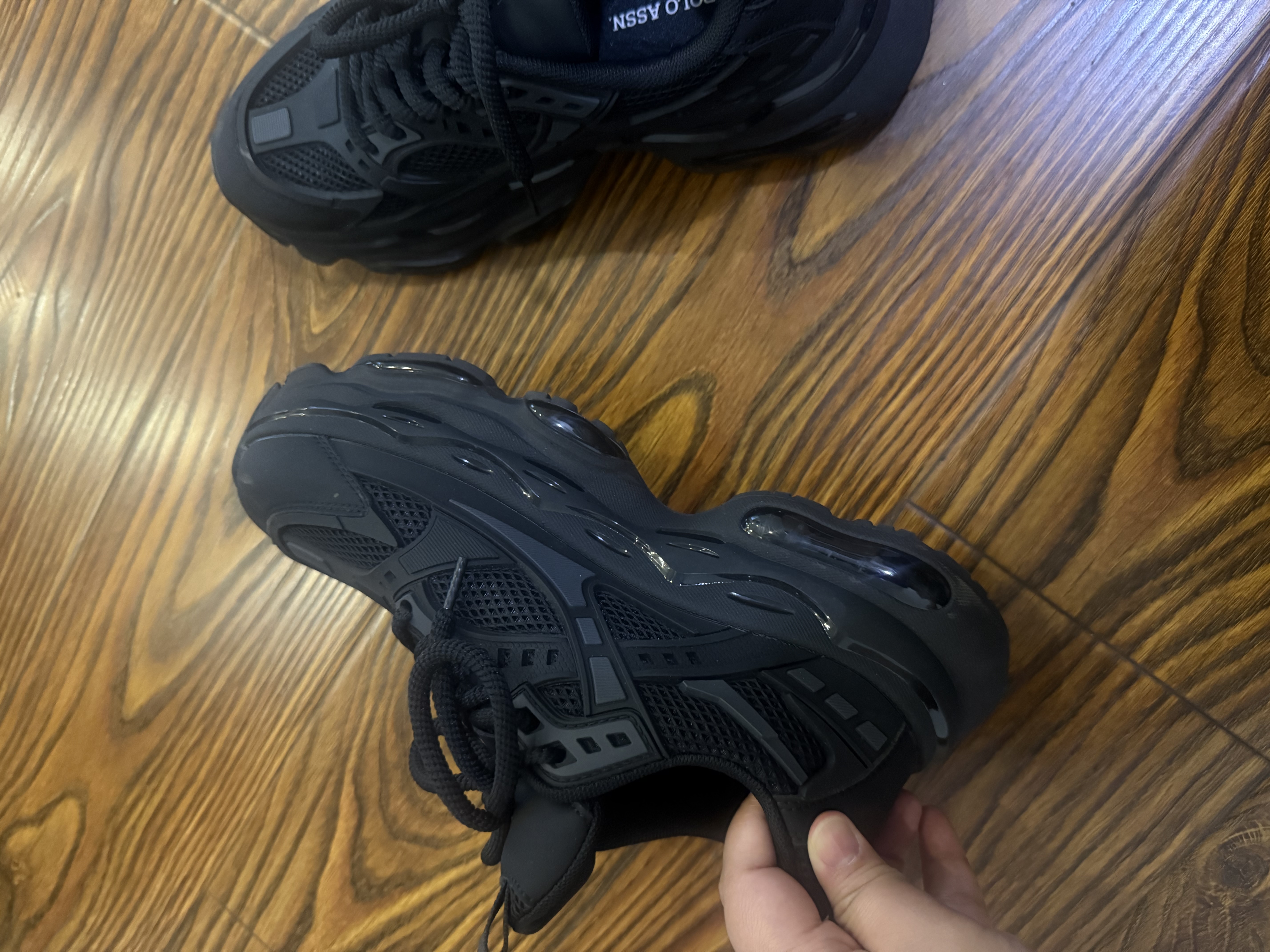 U.S. POLO ASSN.保罗男鞋春夏新款老爹鞋男网面透气厚底休闲鞋跑步运动鞋子男 实拍图