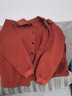 衣典零一（LEDIALYI）2024春秋季女装新款时尚洋气休闲宽松中年外套女短款风衣夹克上衣 橘红色 L（推荐115-130斤） 晒单实拍图