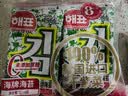 海牌菁品 韩国进口干紫菜 原味海苔2g*6包 儿童即食紫菜 拌饭休闲零食12g 实拍图