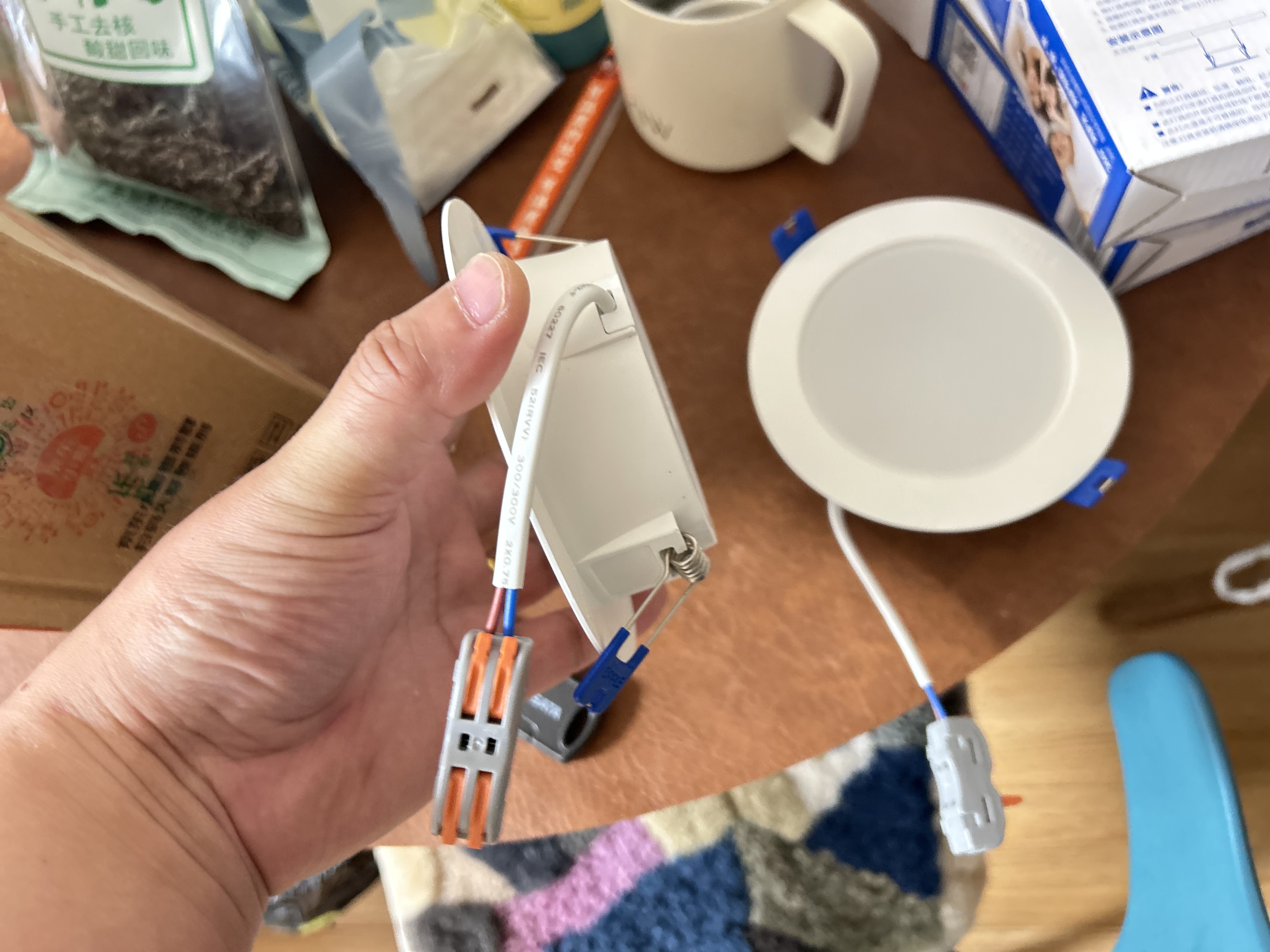 欧普照明（OPPLE）led筒灯8W吊顶孔灯超薄嵌入式走廊过道天花灯办公 开孔95-100 亮白光 实拍图