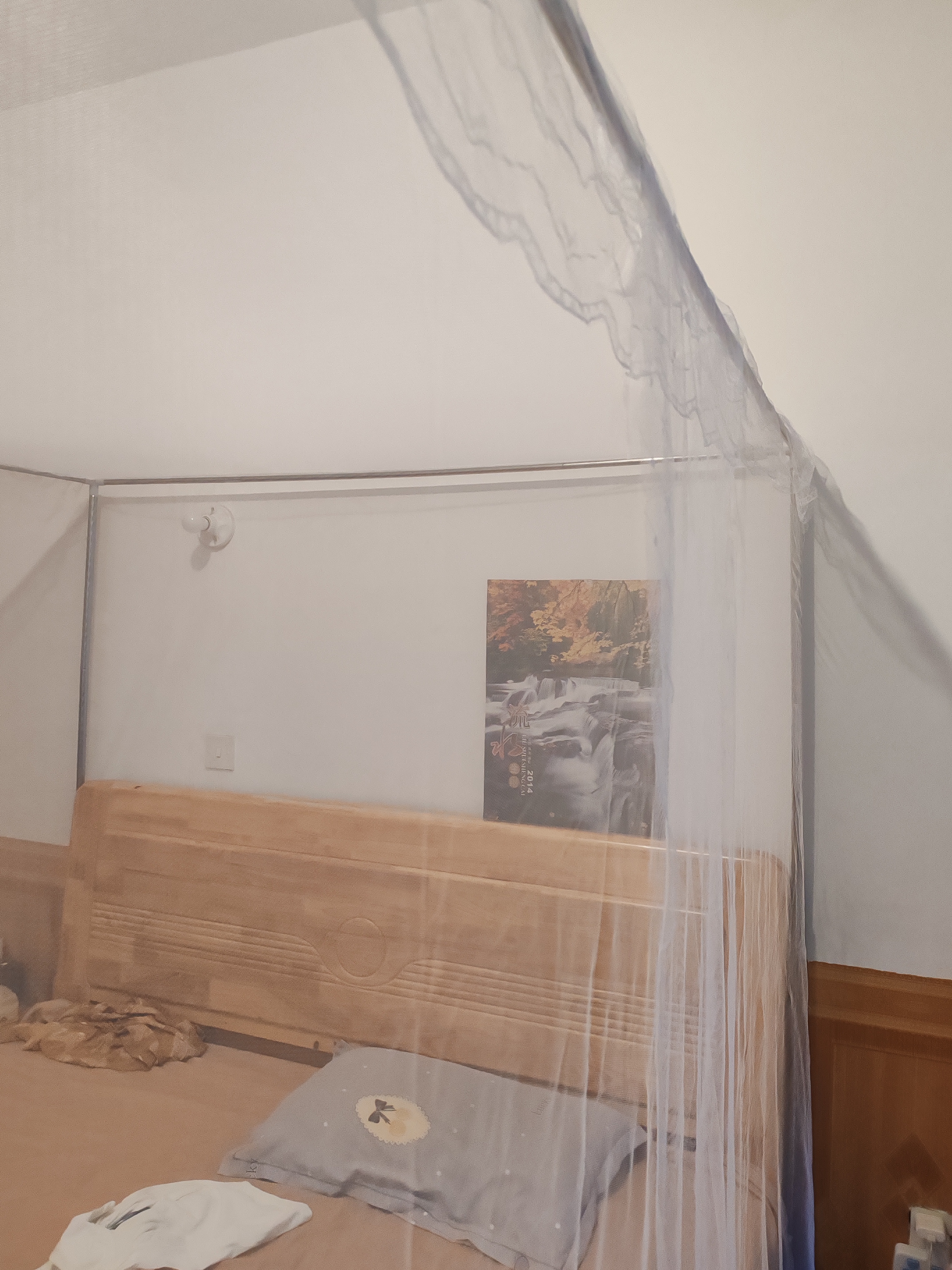 蚊帐家用新款三开门公主风1.8x2米双人床支架单人公主风落地老式 A8-白-送加粗支架送帐钩顶杯 1.8x2.2米【1.8床有床头靠背的拍 实拍图