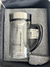 希诺双层玻璃杯带把手高档泡茶杯子男家用办公透明水杯XN-9321 435mL 实拍图