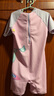 李宁（LI-NING）儿童泳衣女童卡通印花冲浪服速干防晒泳衣泳镜泳帽套装906粉色130 实拍图