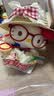 三丽鸥（SANRIO）可爱正版hellokitty包包挂件毛绒公仔钥匙扣小玩偶书包挂饰哈喽kt 正版kt猫眼镜款-【草帽苹果泡泡裙】(红色挂绳+爱 实拍图