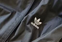 adidas简约三条纹跑步运动立领夹克外套男装秋季阿迪达斯官方 黑色/白（推荐选大一码）   S 实拍图