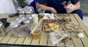 野徒者露营装备全套户外桌椅折叠桌椅套装便携式蛋卷桌野餐烧烤露营桌椅 五件套【一桌四椅】米色 便携桌椅套装 实拍图