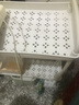 馨婺家零食小推车置物架客厅落地可移动多层带轮厨房浴室杂物收纳架碳钢 三层白色【PP材质】标准款 实拍图