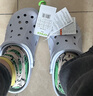 卡骆驰（CROCS）贝雅洞洞鞋男鞋女鞋轻便耐磨一脚蹬拖鞋休闲鞋百搭花园鞋|10126 卵石色-2V3 41 /42(260mm) 实拍图