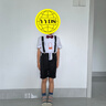 GOKU男童礼服套装幼儿园演出服背带裤夏季小主持人儿童西装毕业服花童 黑色裤子+衬衫+背带+领结 110 建议体重30-35斤 实拍图