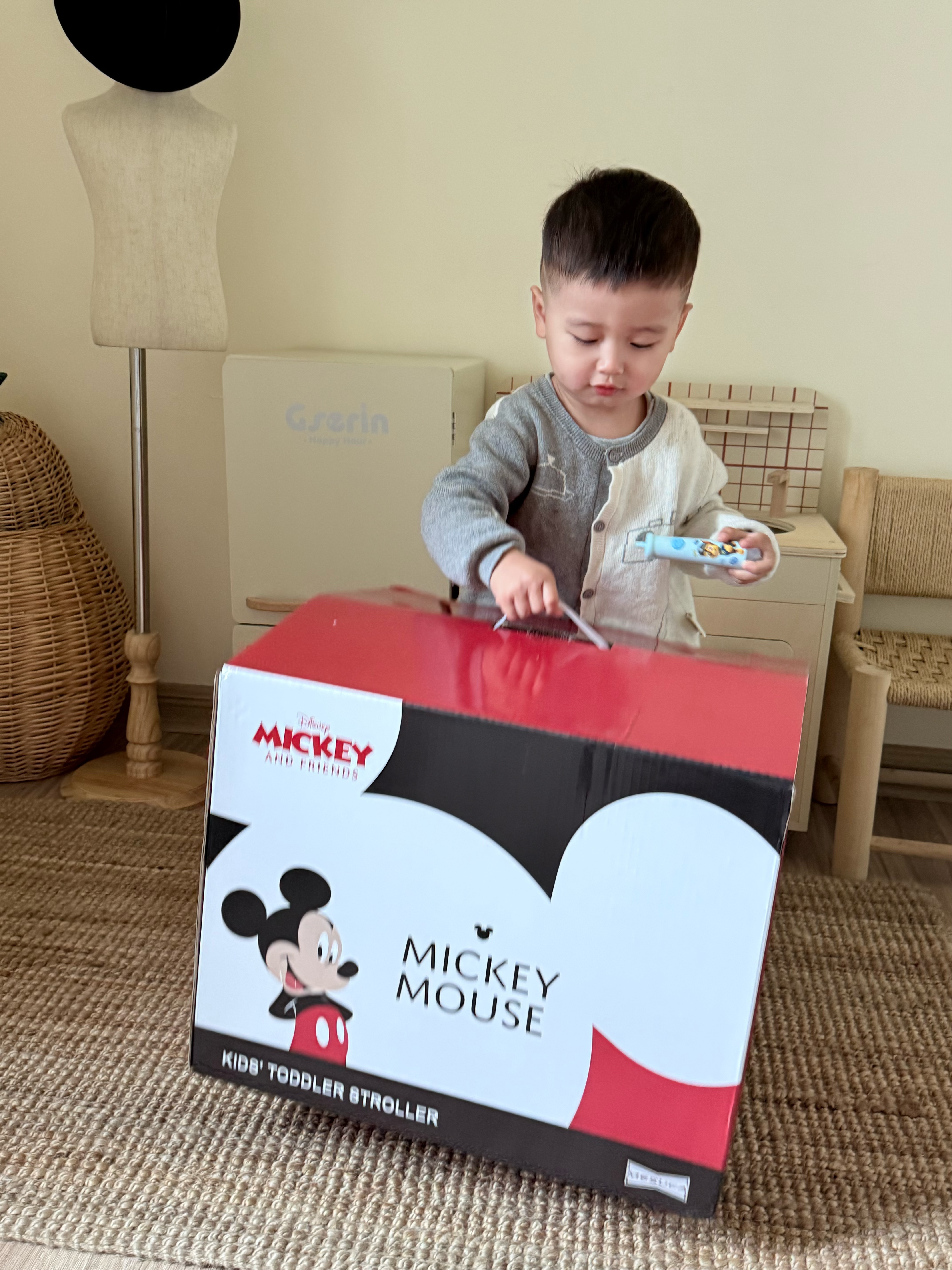 迪士尼（Disney）学步车防o型腿婴儿2026款防侧翻平衡车10个月以上宝宝学步手推车 实拍图