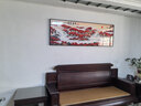 瑞尚（RUISHANG） 新中式客厅装饰画大气山水画横版沙发背景墙画挂画轻奢晶瓷壁画 鸿运当头A 180*60/晶瓷面/适合2.5m沙发 实拍图