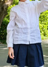 罗蒙女童长袖衬衫白色打底衬衣小学生幼儿园毕业校园服饰演出 蕾丝150 实拍图