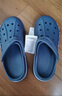 回力洞洞拖鞋休闲室内户外轻便透气不易滑包头沙滩鞋HL03271蓝灰39码 实拍图