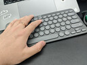 罗技（Logitech）时尚系列K390无线蓝牙键盘 超薄便携 K380升级版 黑色 79键 实拍图