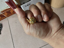 【都在抢】周大24纯真砂金项链女款百搭金黄水滴加长版金项链 新爱心项链 新7.11克 实拍图